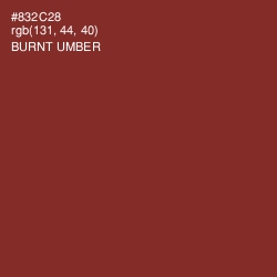 #832C28 - Burnt Umber Color Image