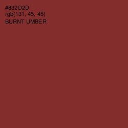 #832D2D - Burnt Umber Color Image