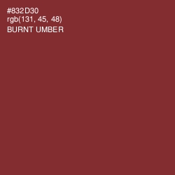 #832D30 - Burnt Umber Color Image