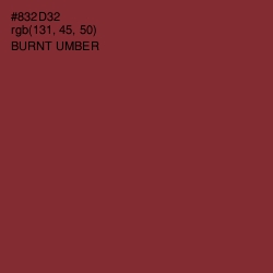 #832D32 - Burnt Umber Color Image