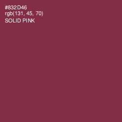 #832D46 - Solid Pink Color Image