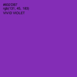 #832DB7 - Vivid Violet Color Image