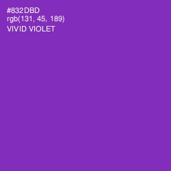 #832DBD - Vivid Violet Color Image