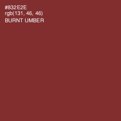 #832E2E - Burnt Umber Color Image