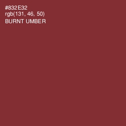 #832E32 - Burnt Umber Color Image