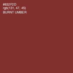 #832F2D - Burnt Umber Color Image