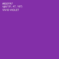 #832FA7 - Vivid Violet Color Image