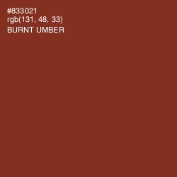 #833021 - Burnt Umber Color Image
