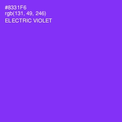 #8331F6 - Electric Violet Color Image