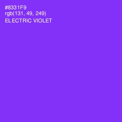 #8331F9 - Electric Violet Color Image