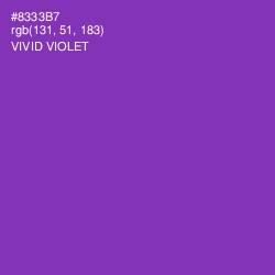 #8333B7 - Vivid Violet Color Image