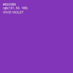 #8335B9 - Vivid Violet Color Image