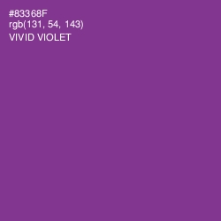 #83368F - Vivid Violet Color Image