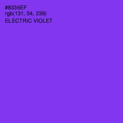#8336EF - Electric Violet Color Image