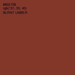 #833728 - Burnt Umber Color Image