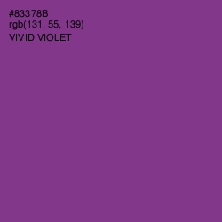 #83378B - Vivid Violet Color Image