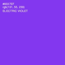#8337EF - Electric Violet Color Image