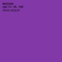 #8338A8 - Vivid Violet Color Image