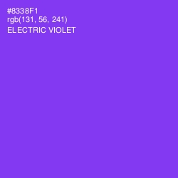 #8338F1 - Electric Violet Color Image