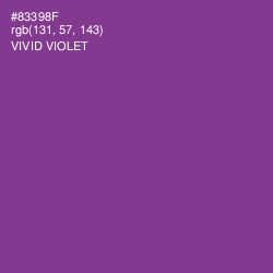 #83398F - Vivid Violet Color Image