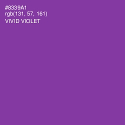 #8339A1 - Vivid Violet Color Image