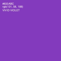 #833ABC - Vivid Violet Color Image