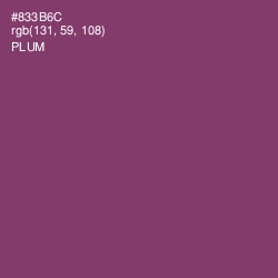 #833B6C - Plum Color Image