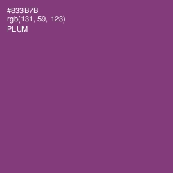 #833B7B - Plum Color Image