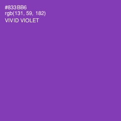 #833BB6 - Vivid Violet Color Image