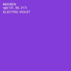 #833BD9 - Electric Violet Color Image
