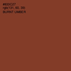 #833C27 - Burnt Umber Color Image