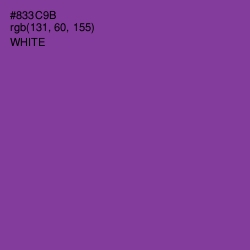 #833C9B - Vivid Violet Color Image