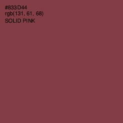 #833D44 - Solid Pink Color Image