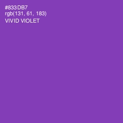 #833DB7 - Vivid Violet Color Image
