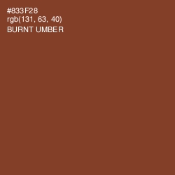 #833F28 - Burnt Umber Color Image