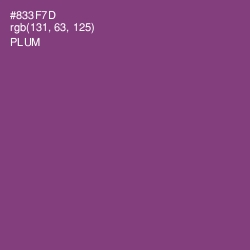 #833F7D - Plum Color Image