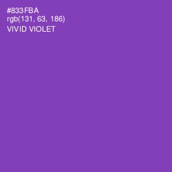 #833FBA - Vivid Violet Color Image