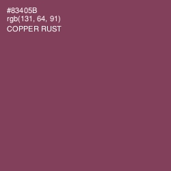 #83405B - Copper Rust Color Image