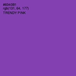 #8340B1 - Trendy Pink Color Image