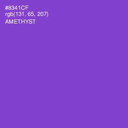 #8341CF - Amethyst Color Image