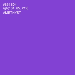#8341D4 - Amethyst Color Image
