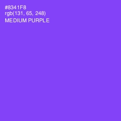 #8341F8 - Medium Purple Color Image