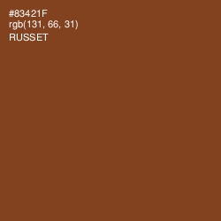 #83421F - Russet Color Image