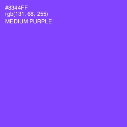 #8344FF - Medium Purple Color Image