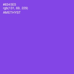 #8345E5 - Amethyst Color Image