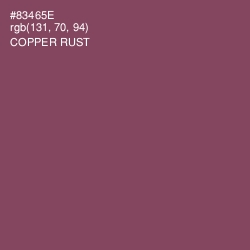 #83465E - Copper Rust Color Image