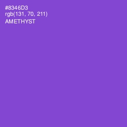 #8346D3 - Amethyst Color Image