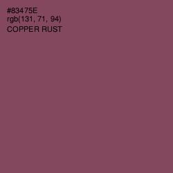 #83475E - Copper Rust Color Image