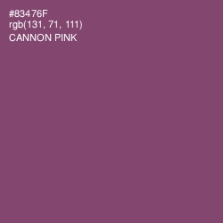 #83476F - Cannon Pink Color Image