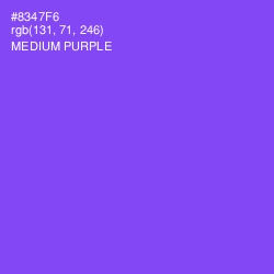 #8347F6 - Medium Purple Color Image